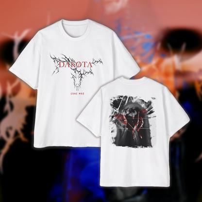 DAKØTA Barbed Skull Design Oversized T-Shirt